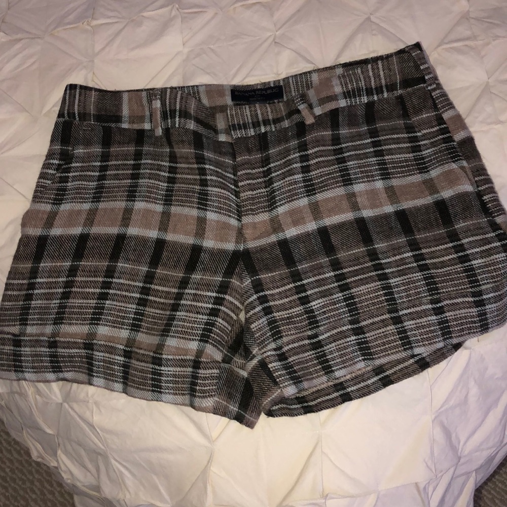 Banana Republic plaid shorts